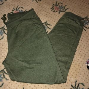 Green joggers